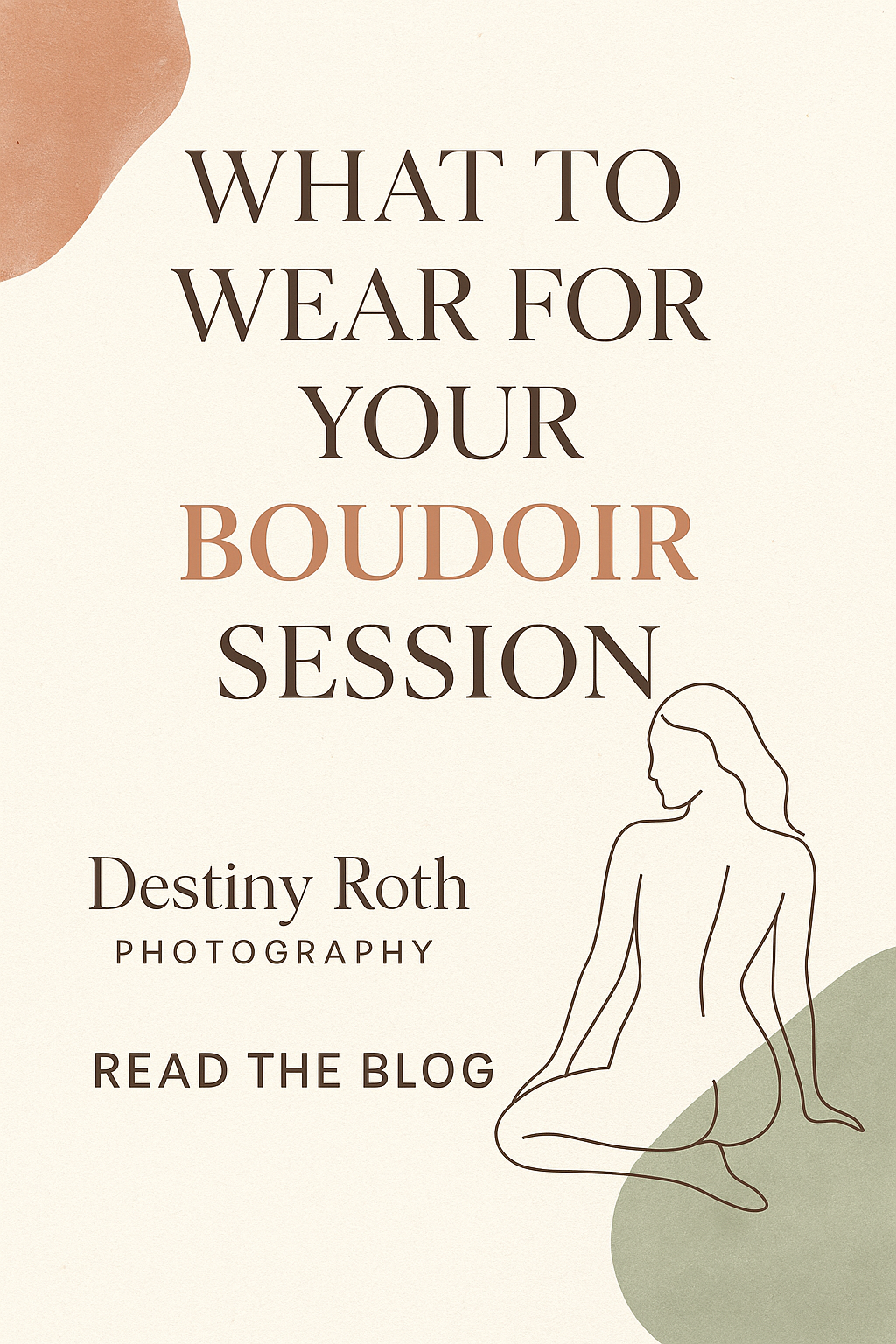 Boudoir guide showcasing what to wear for session