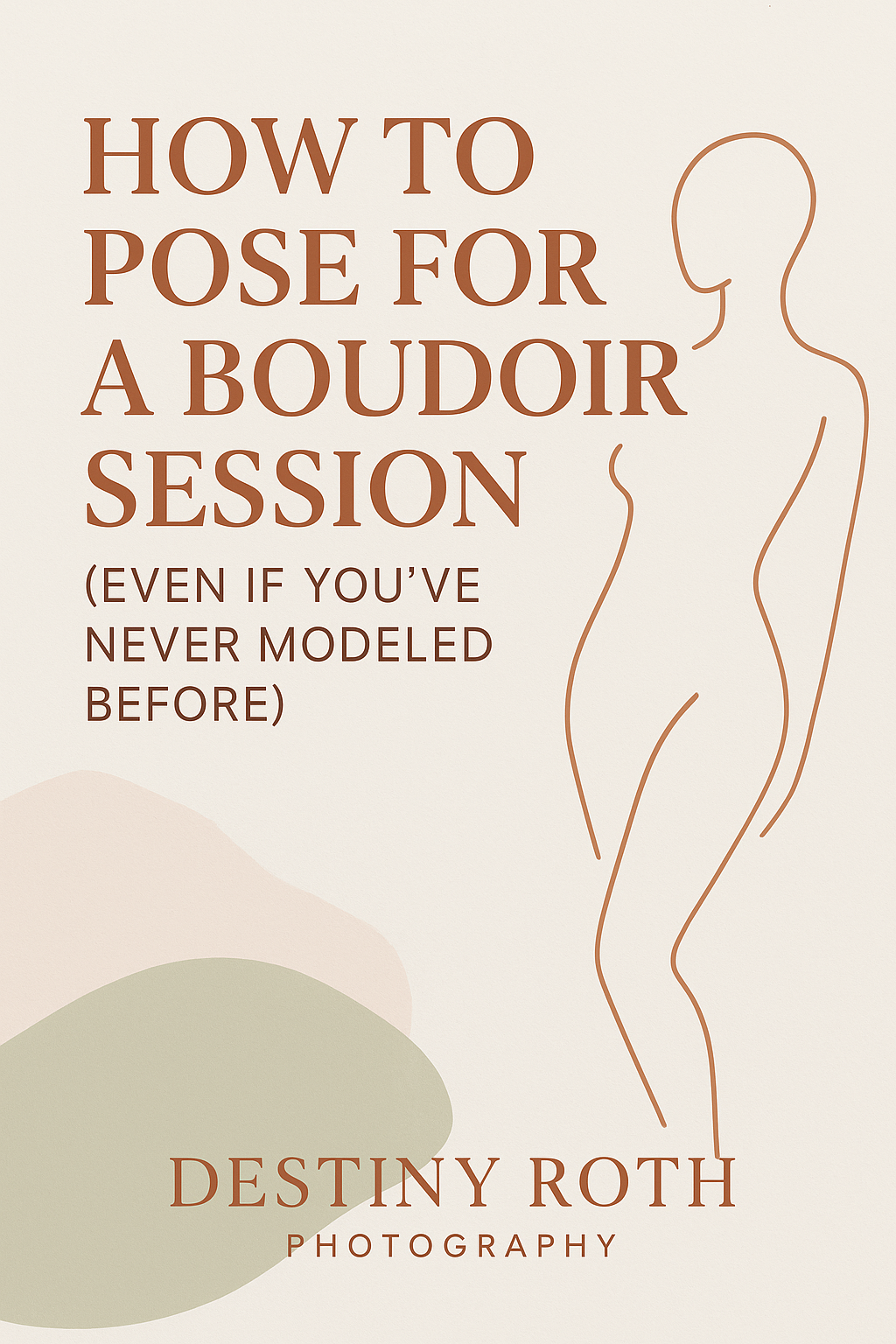 Boudoir photographer guiding client through flattering poses
